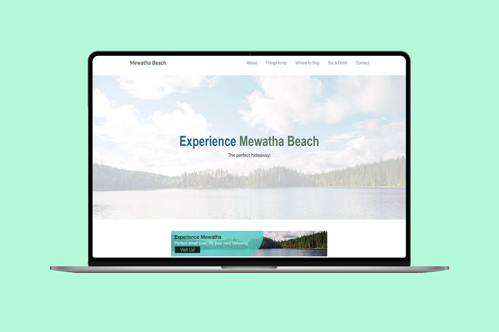 Mewatha Beach landing page.